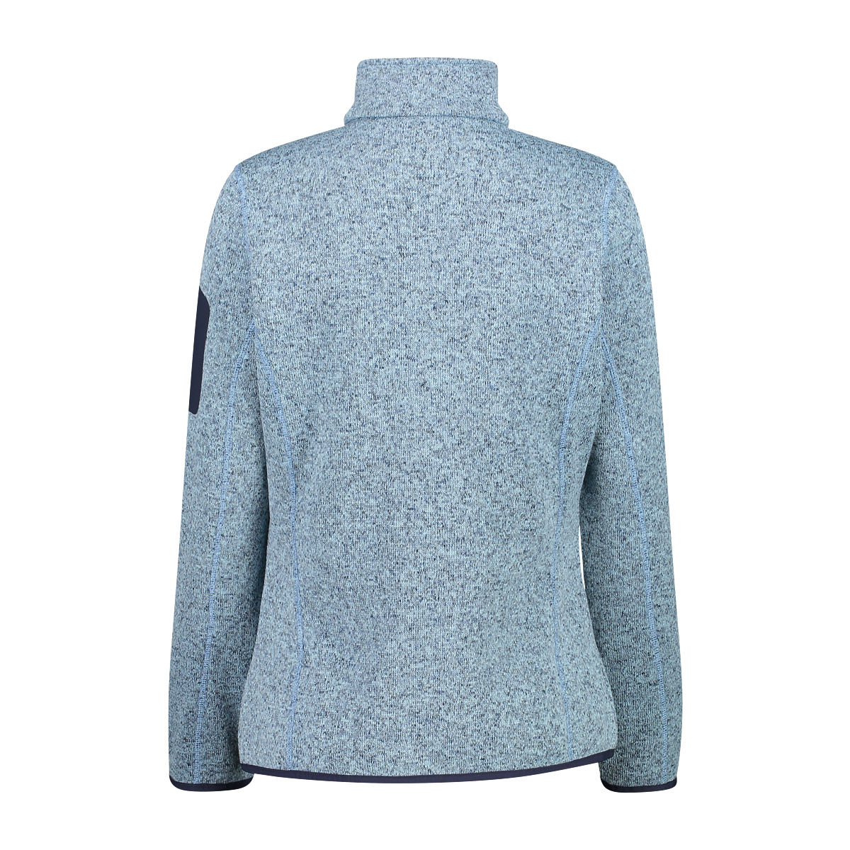 Knitted Melange Fleece Women Jacket