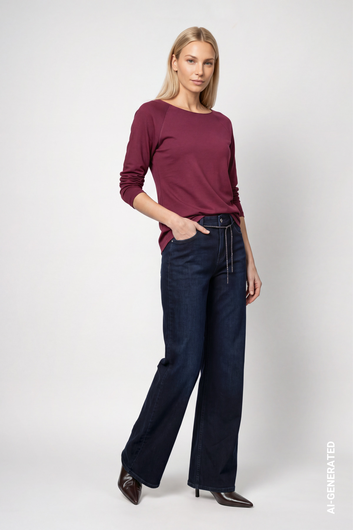 Basic-Langarmshirt