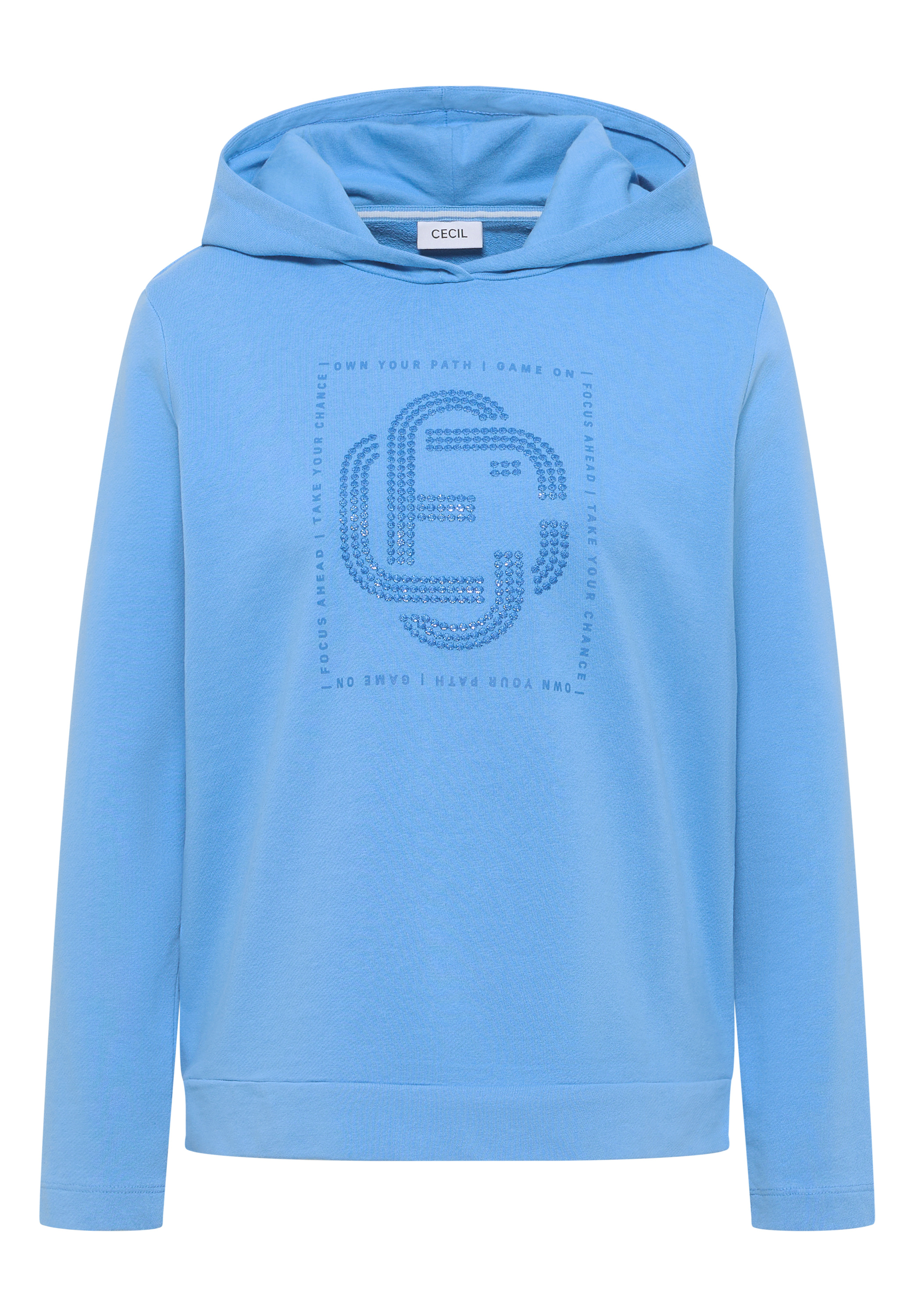 Hoodie mit Schmucksteinen