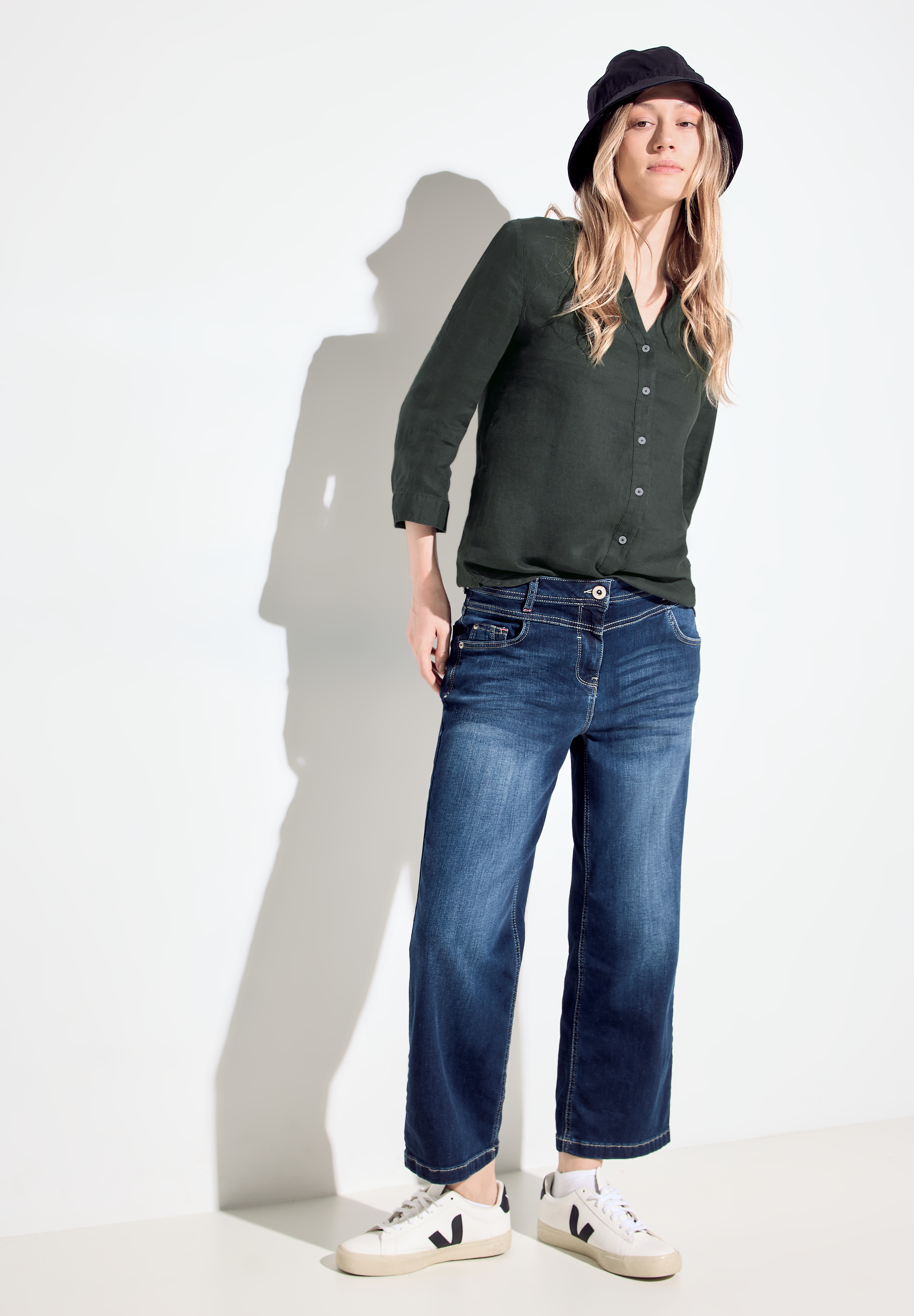 Bluse aus Leinen