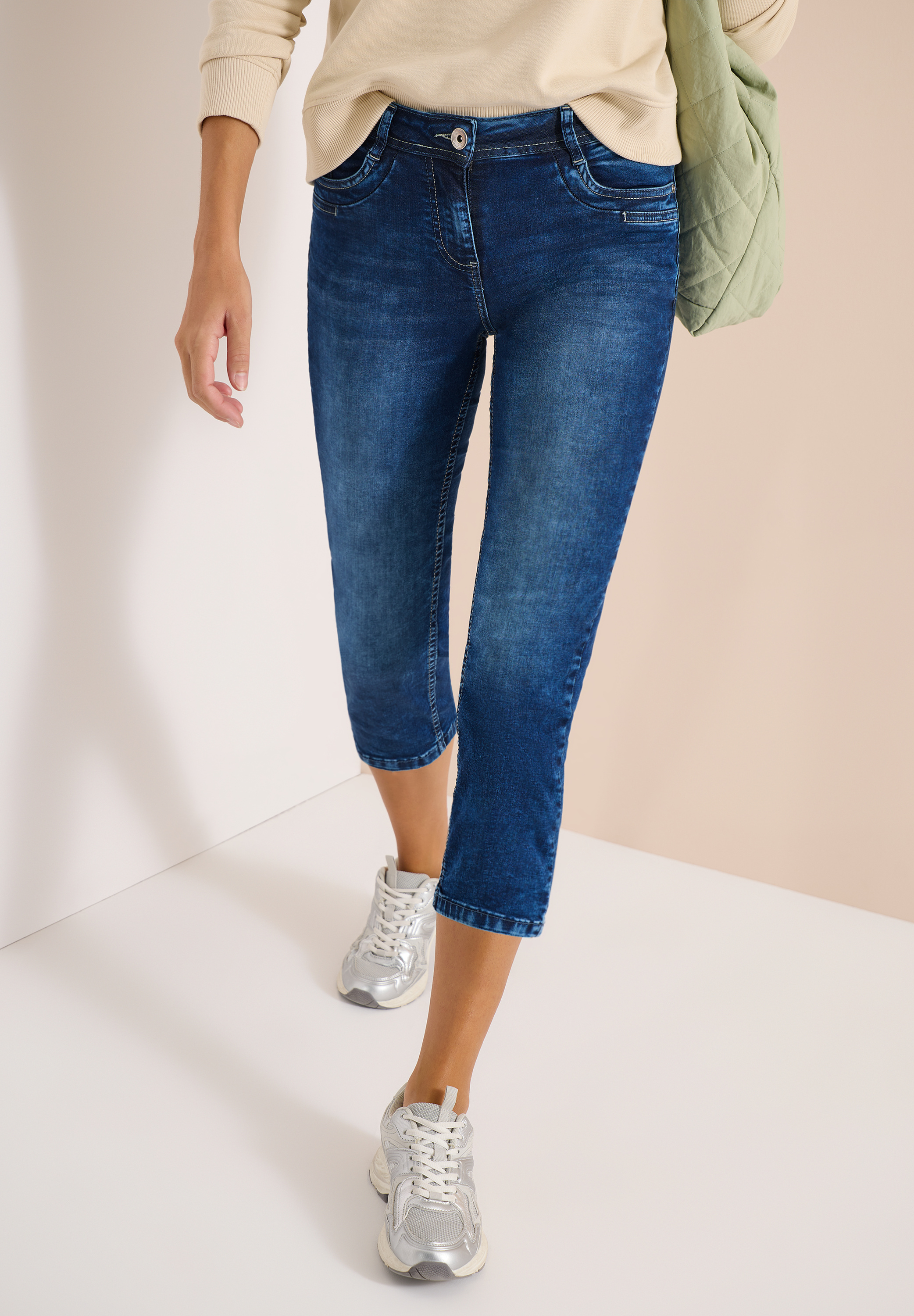 3/4 Slim Leg Jeans im Casual Fit