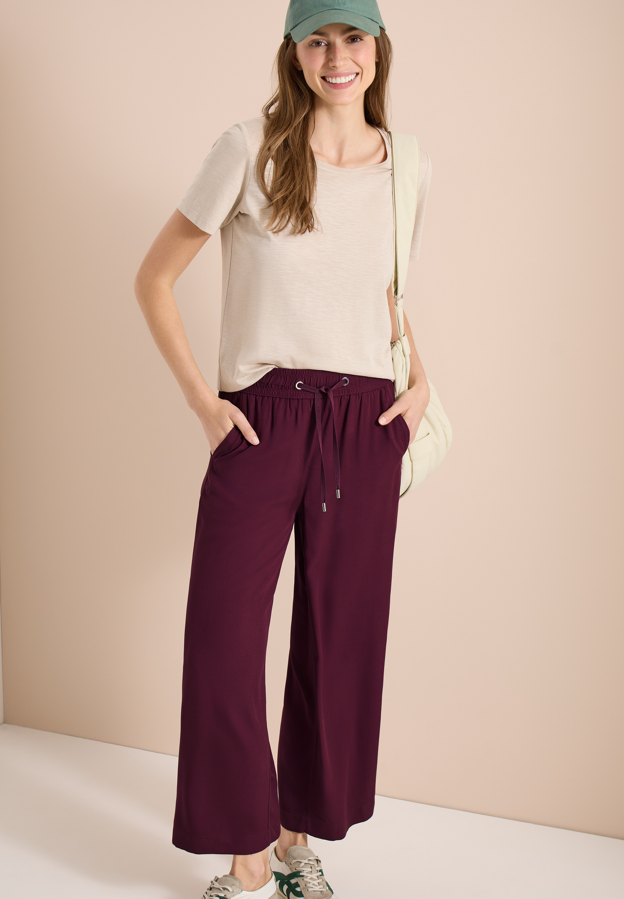 High Waist Wide Leg Hose im Loose Fit
