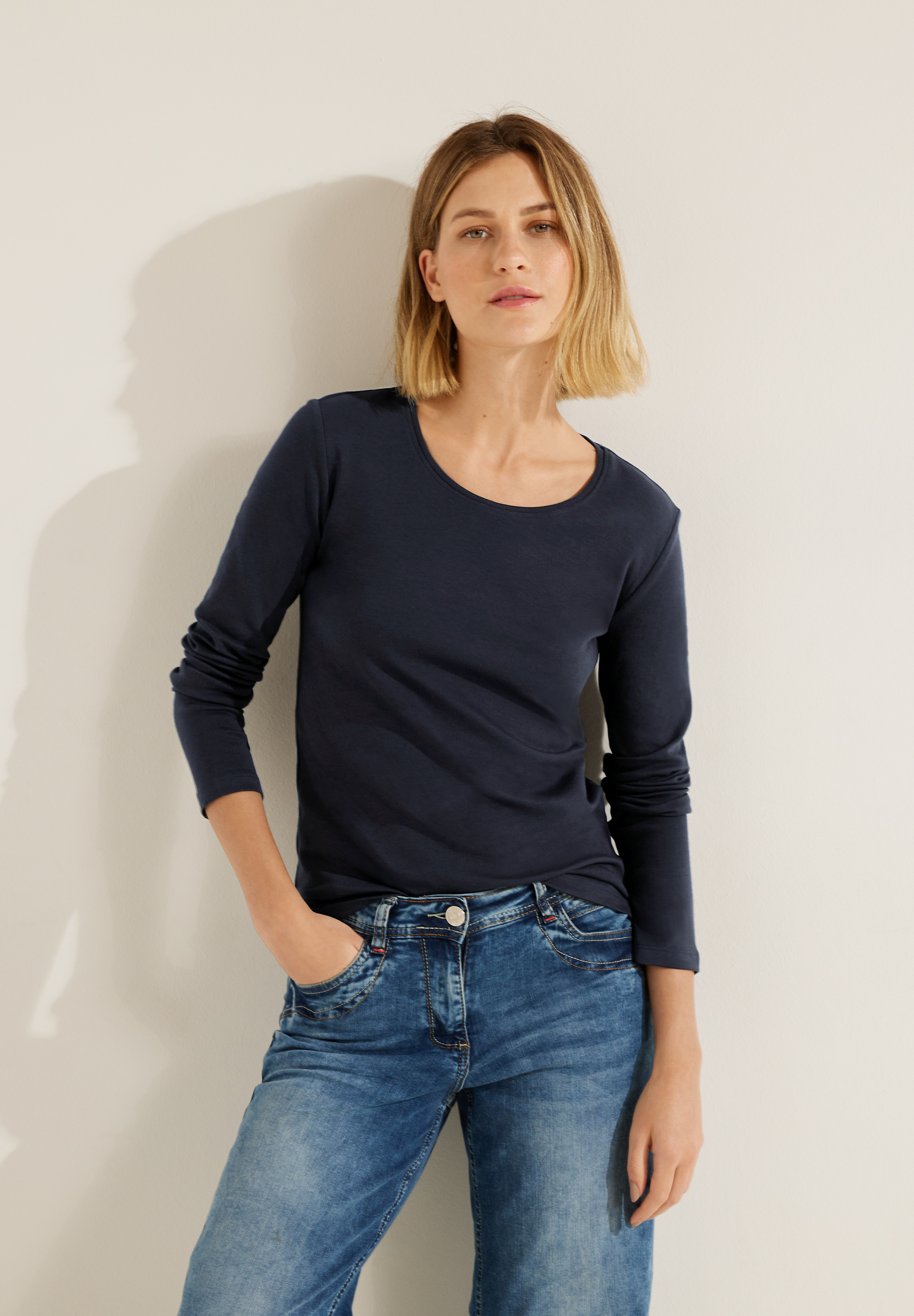 Basic Langarmshirt