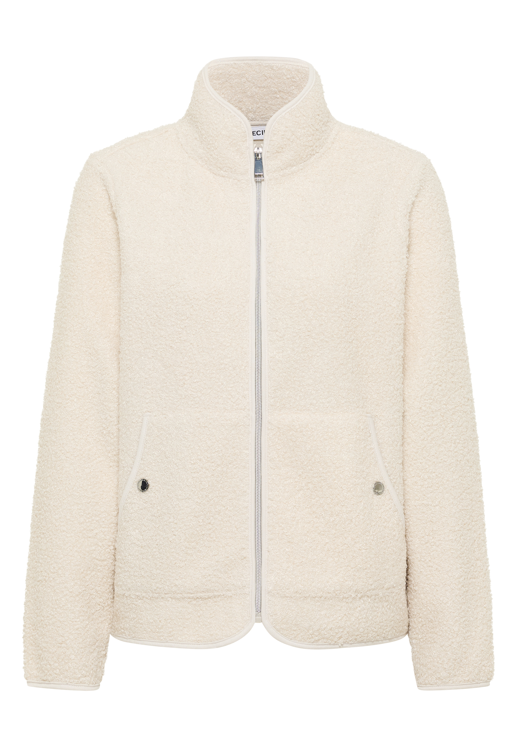 Jacke aus Teddy-Material mit Zipper