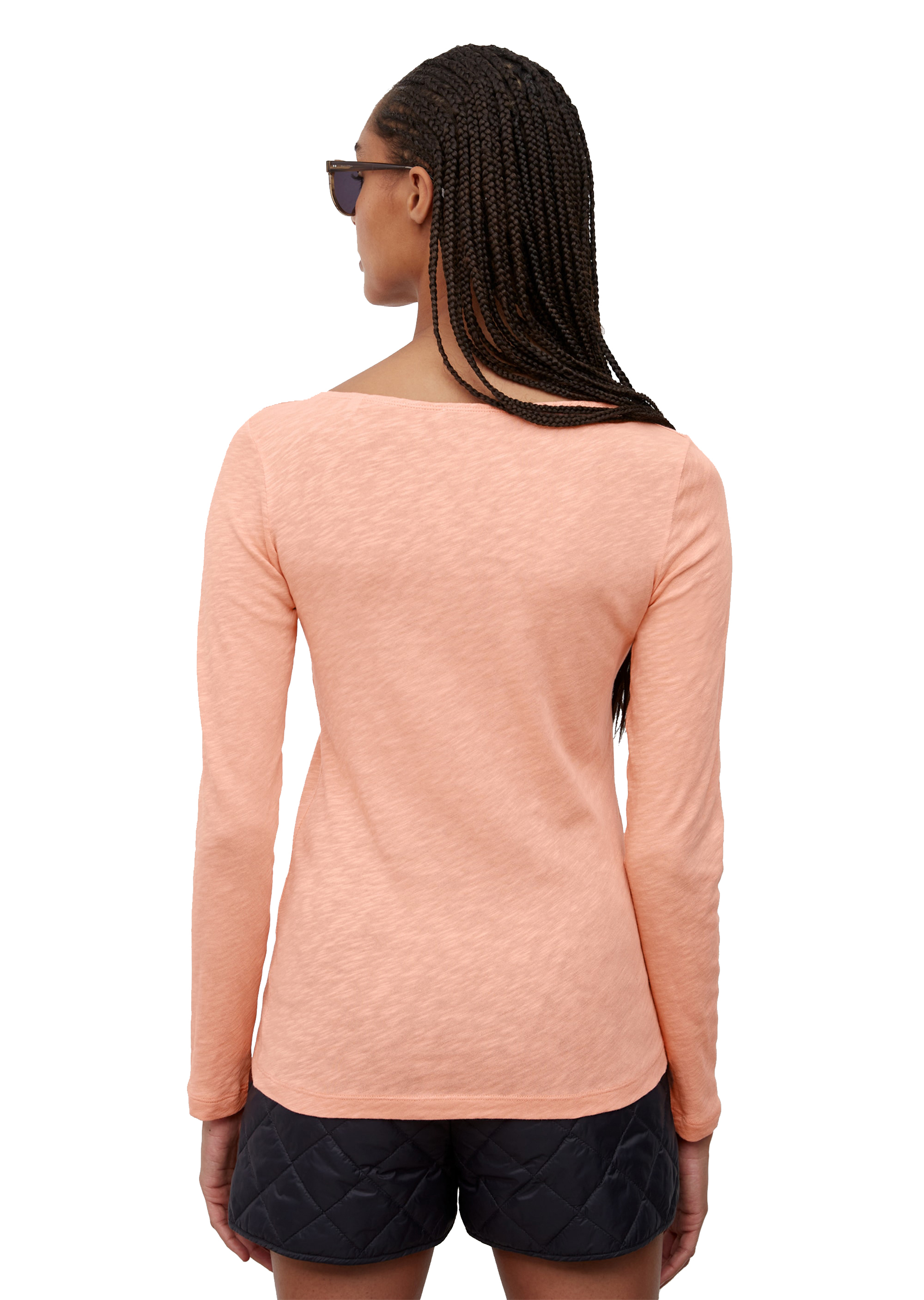 T-shirt, long sleeve, boat neck