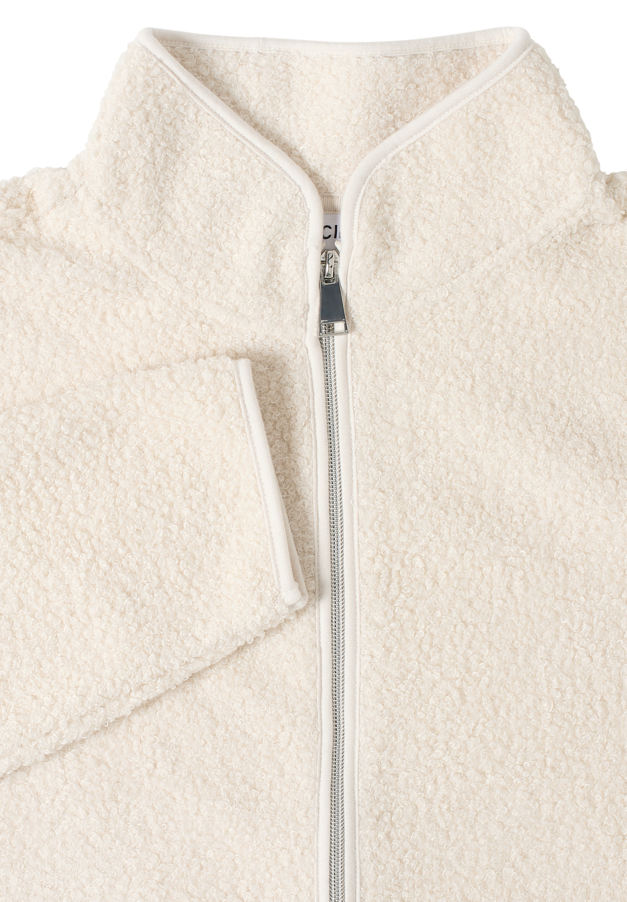 Jacke aus Teddy-Material mit Zipper