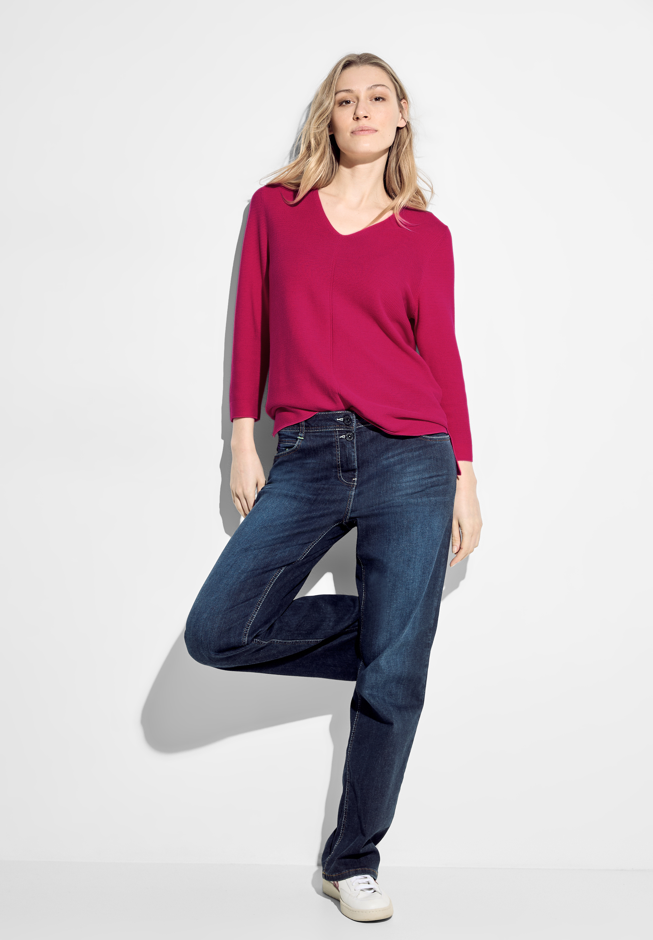 Pullover mit V-Ausschnitt