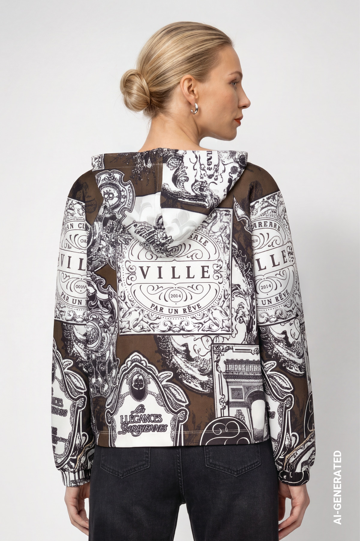 Sweatshirt mit Emblem-Muster