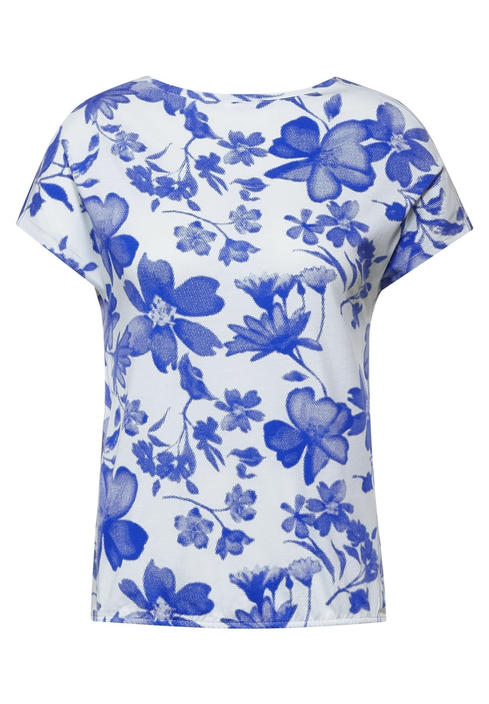 T-Shirt mit Blumen Print