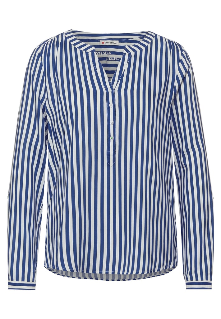 Bluse im Streifen Print