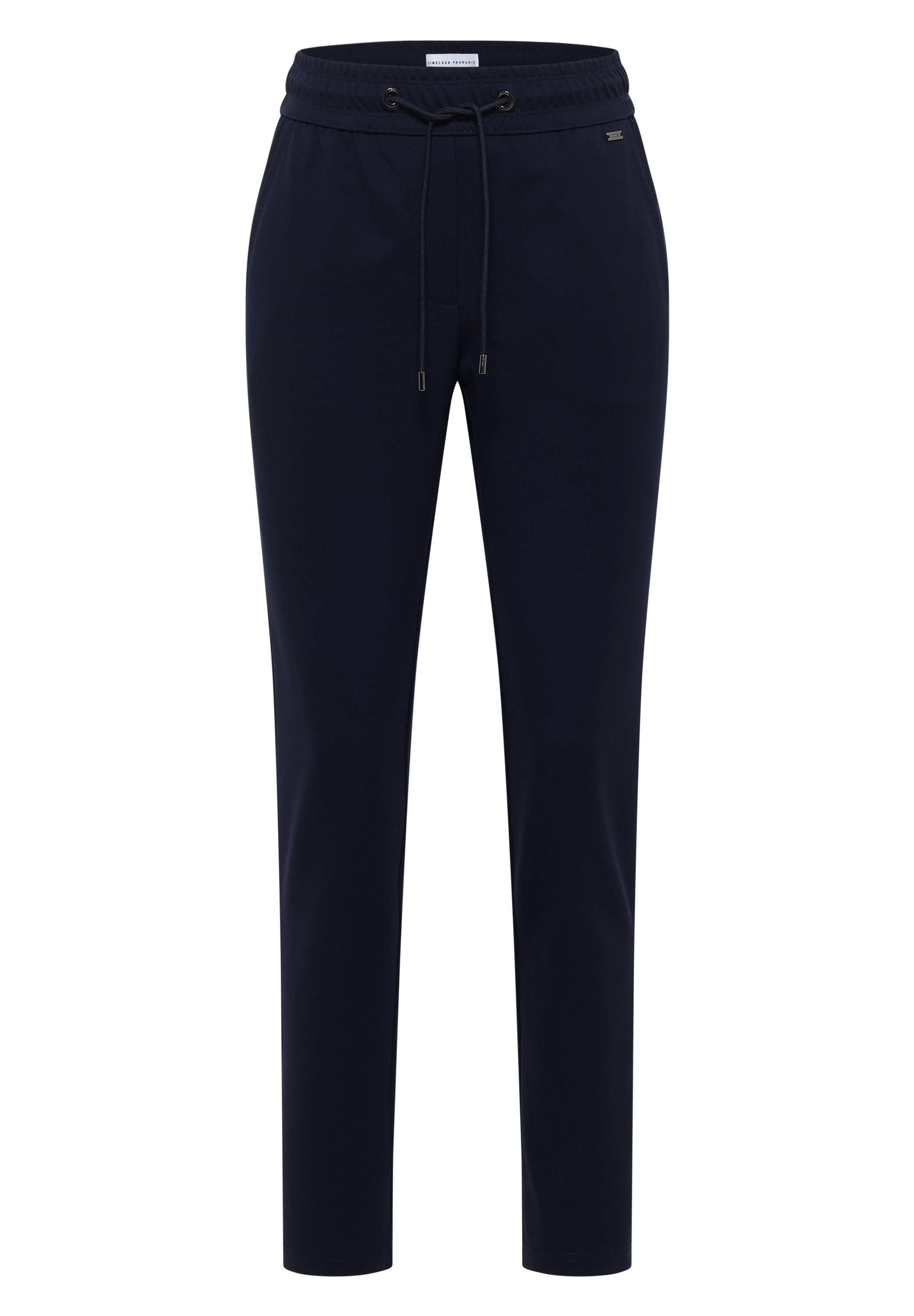 Mid Waist Slim Leg Hose im Casual Fit