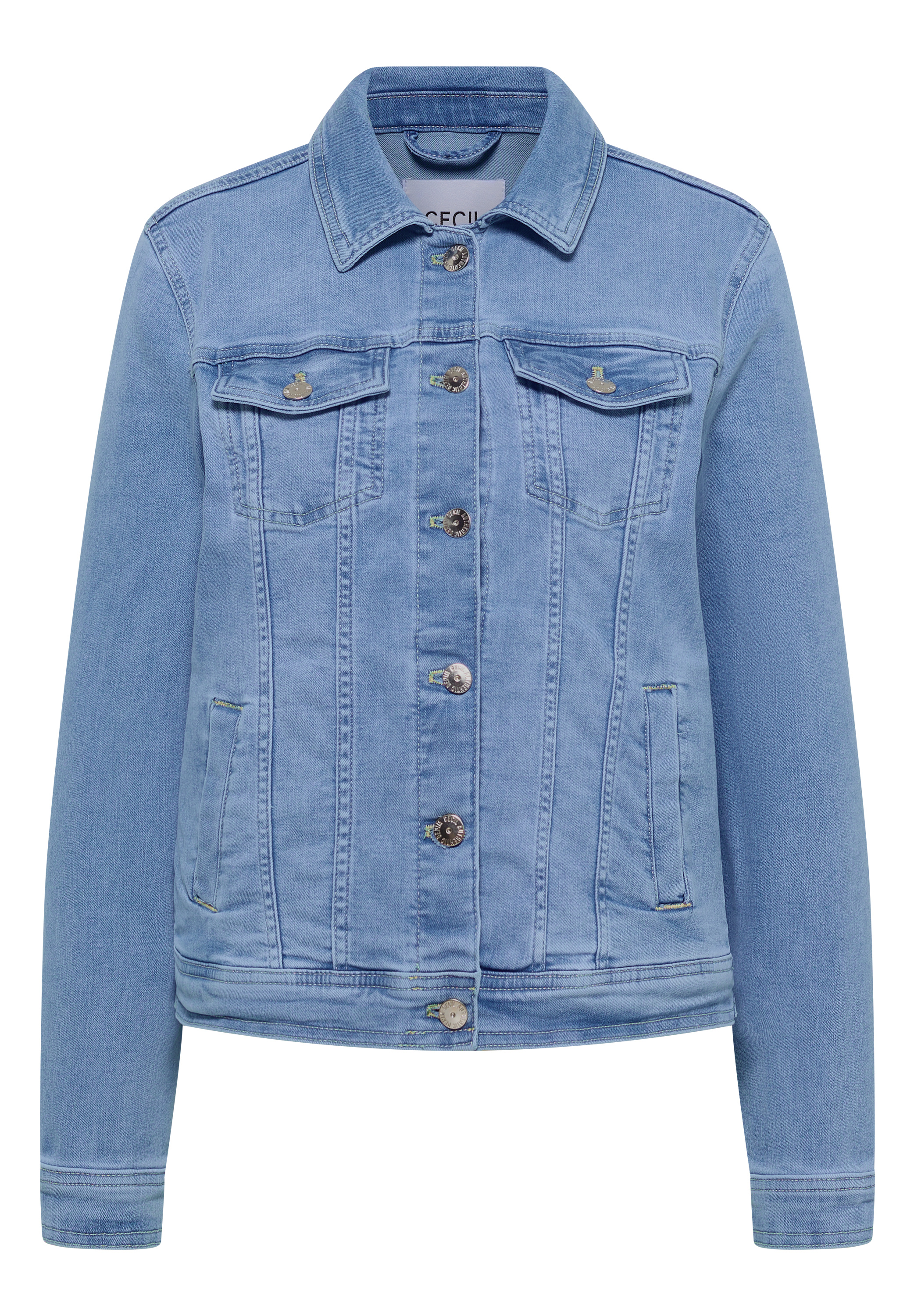 Jeansjacke mit Brusttaschen und Knöpfen