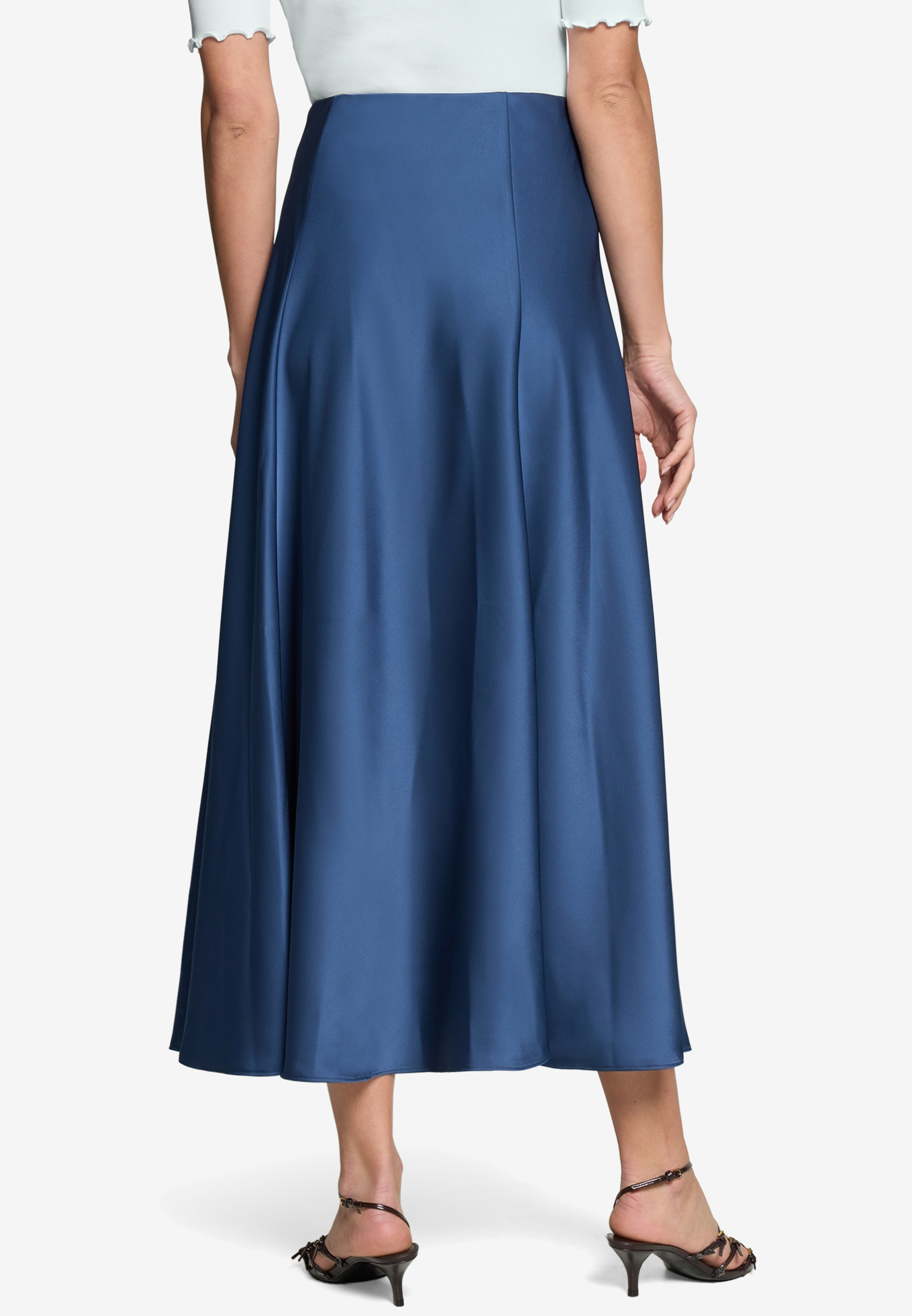 Satinrock  Maxi mit Gummibund