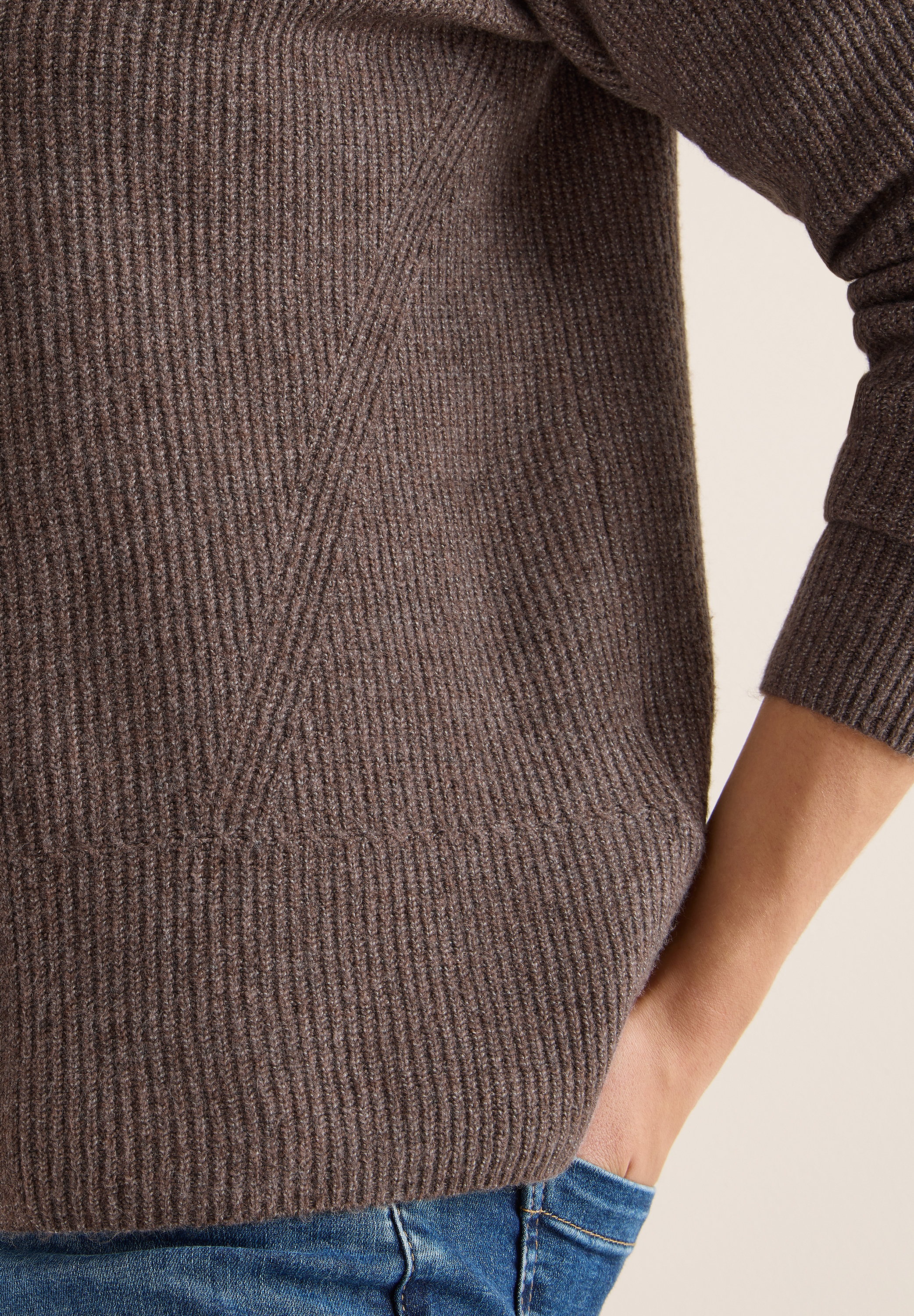 Cardigan mit Strukturdetail