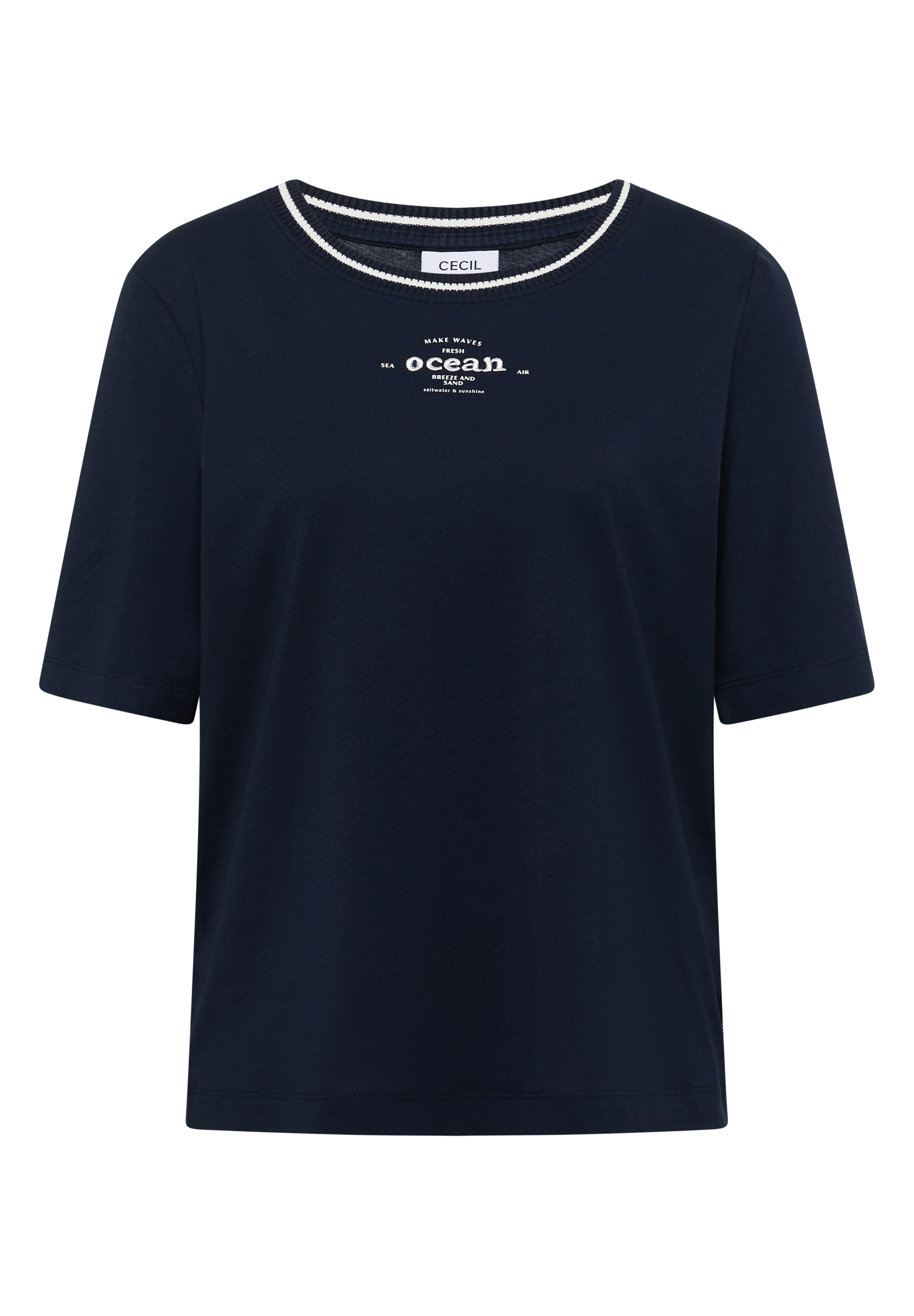 T-Shirt mit Rippdetails