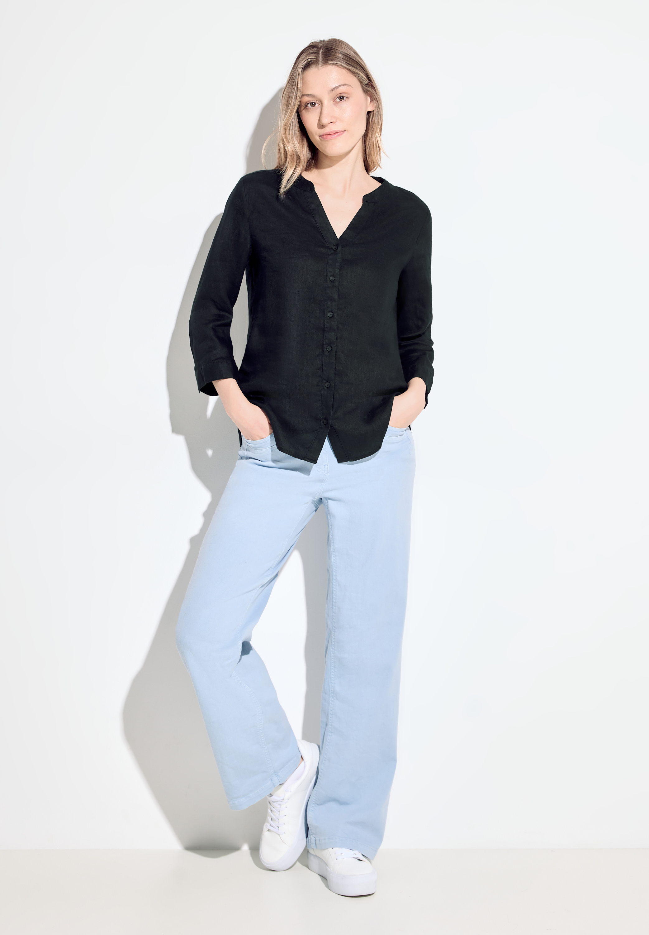 Bluse aus Leinen