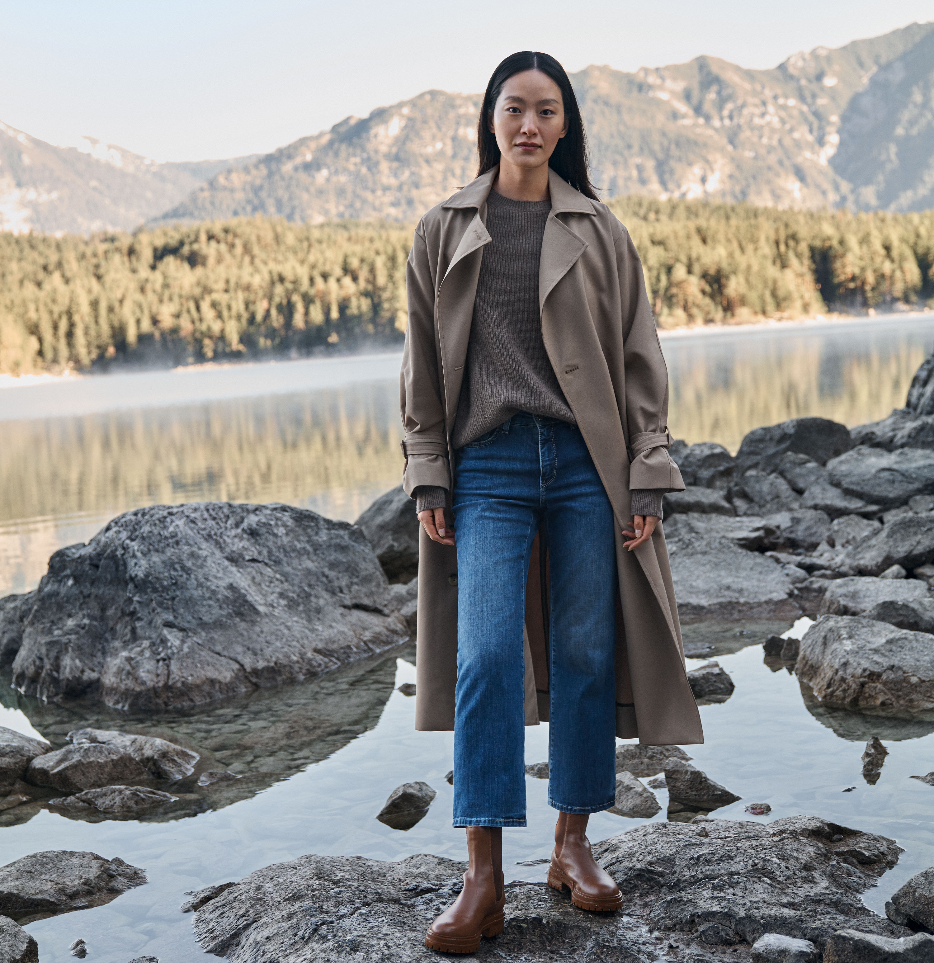 MAC JEANS - RICH CULOTTE, Light authentic denim