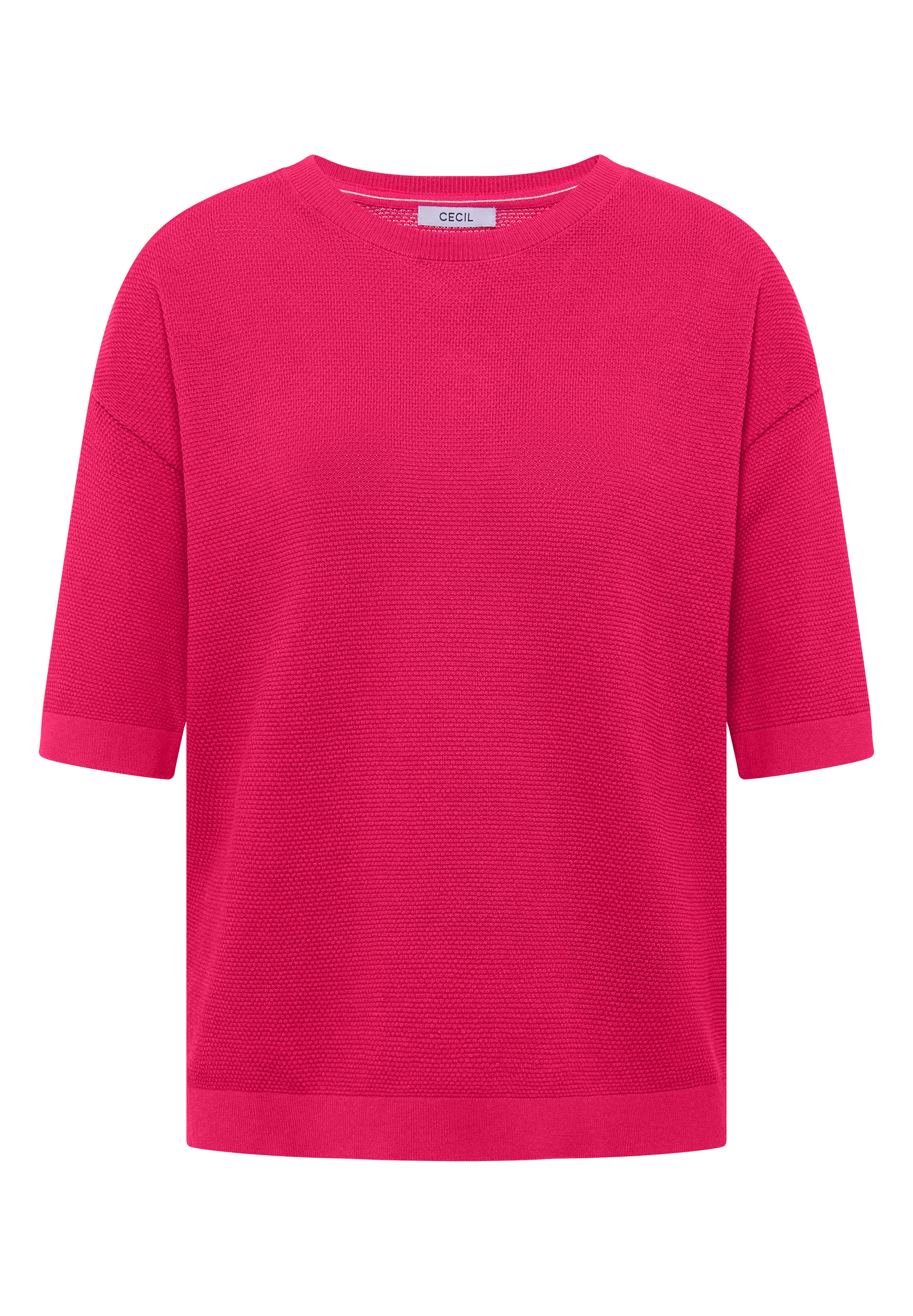 Kurzarm Pullover mit Struktur