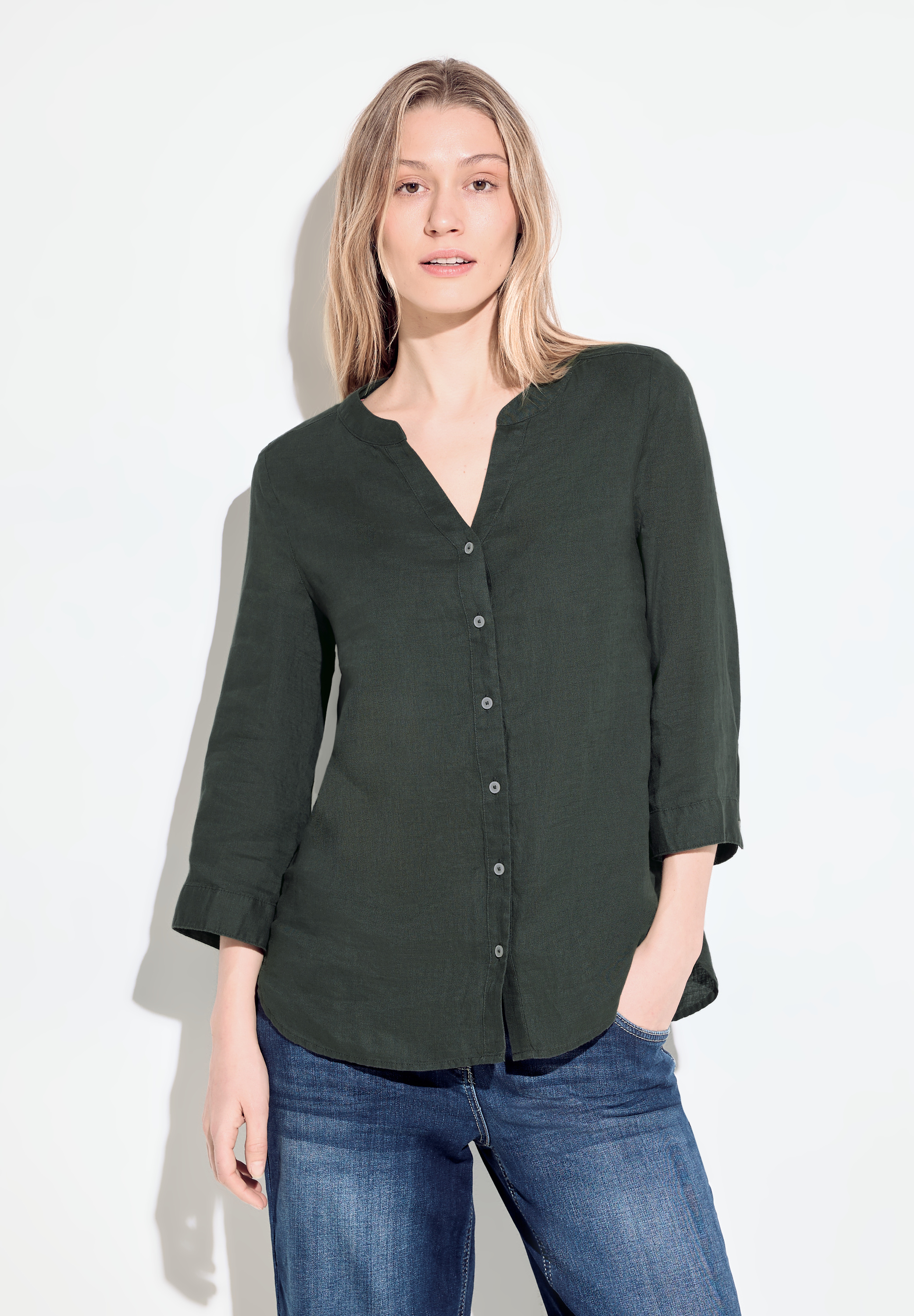 Bluse aus Leinen