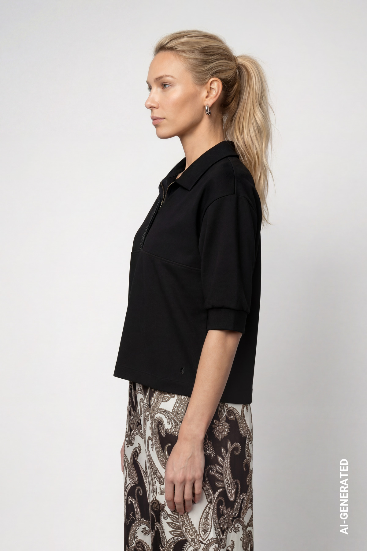 Sweatshirt mit Strasssteinen