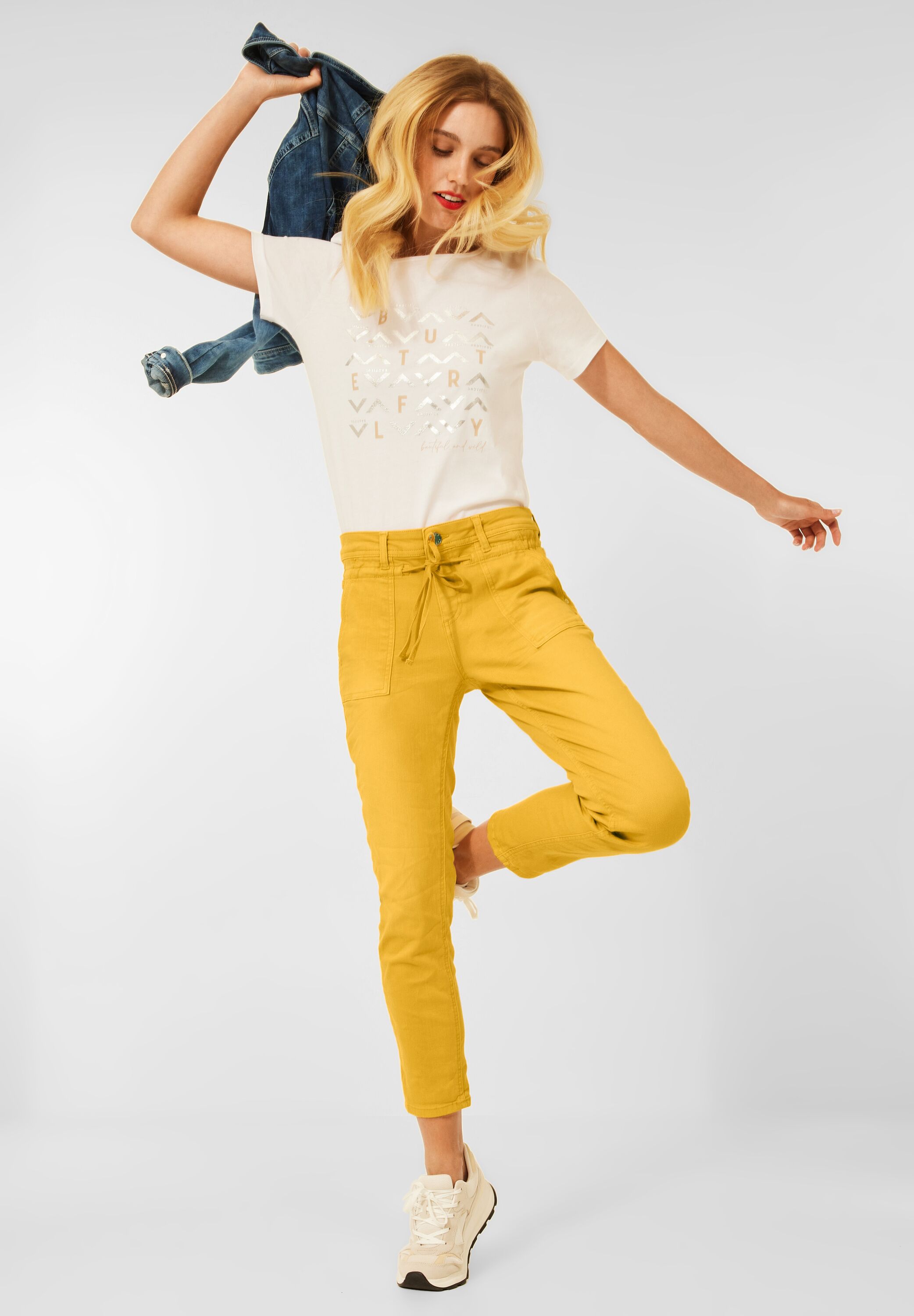 Farbige Loose Fit Jeans