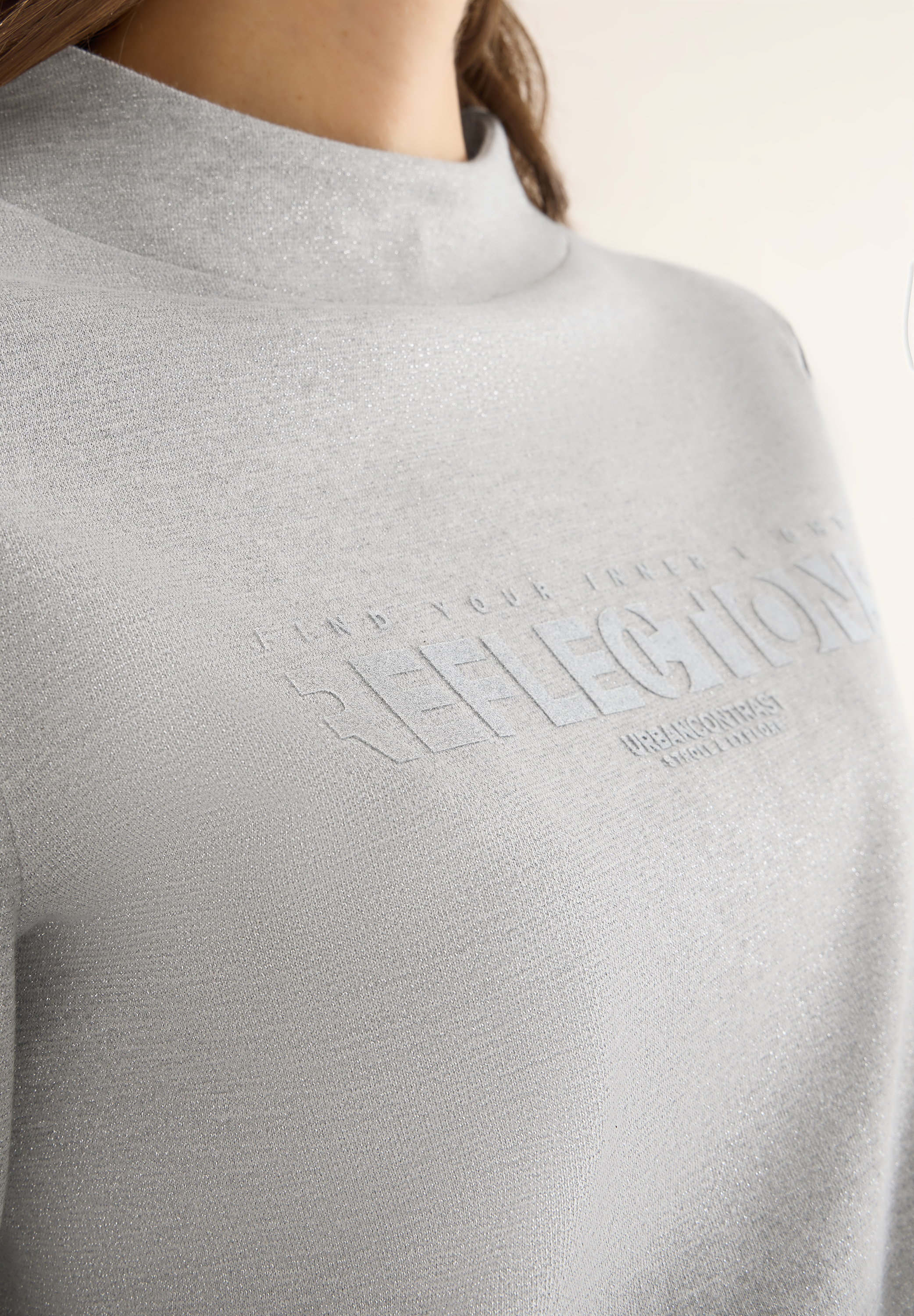 Shirt mit Glitzer-Wording