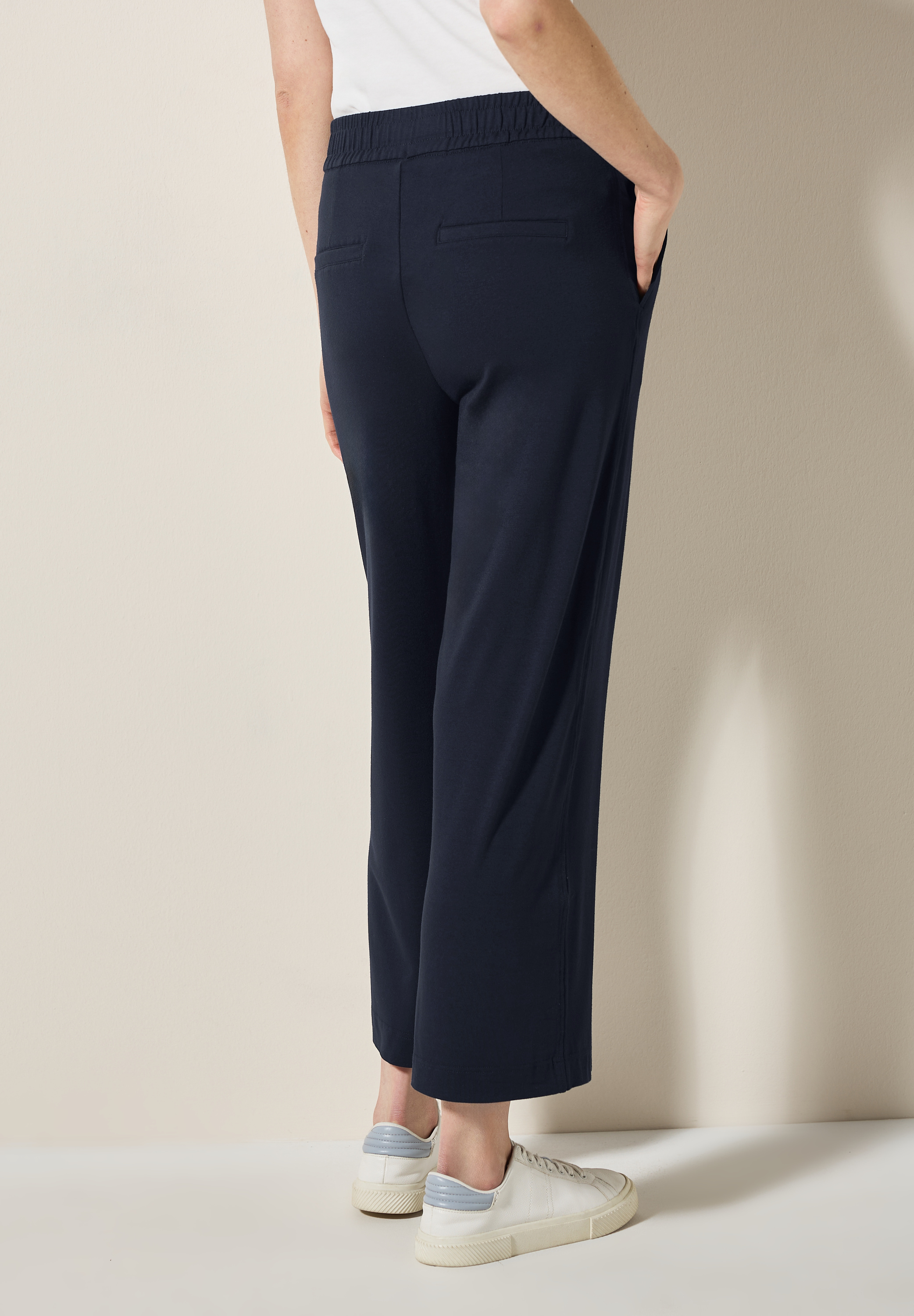 Wide Leg Jersey-Hose