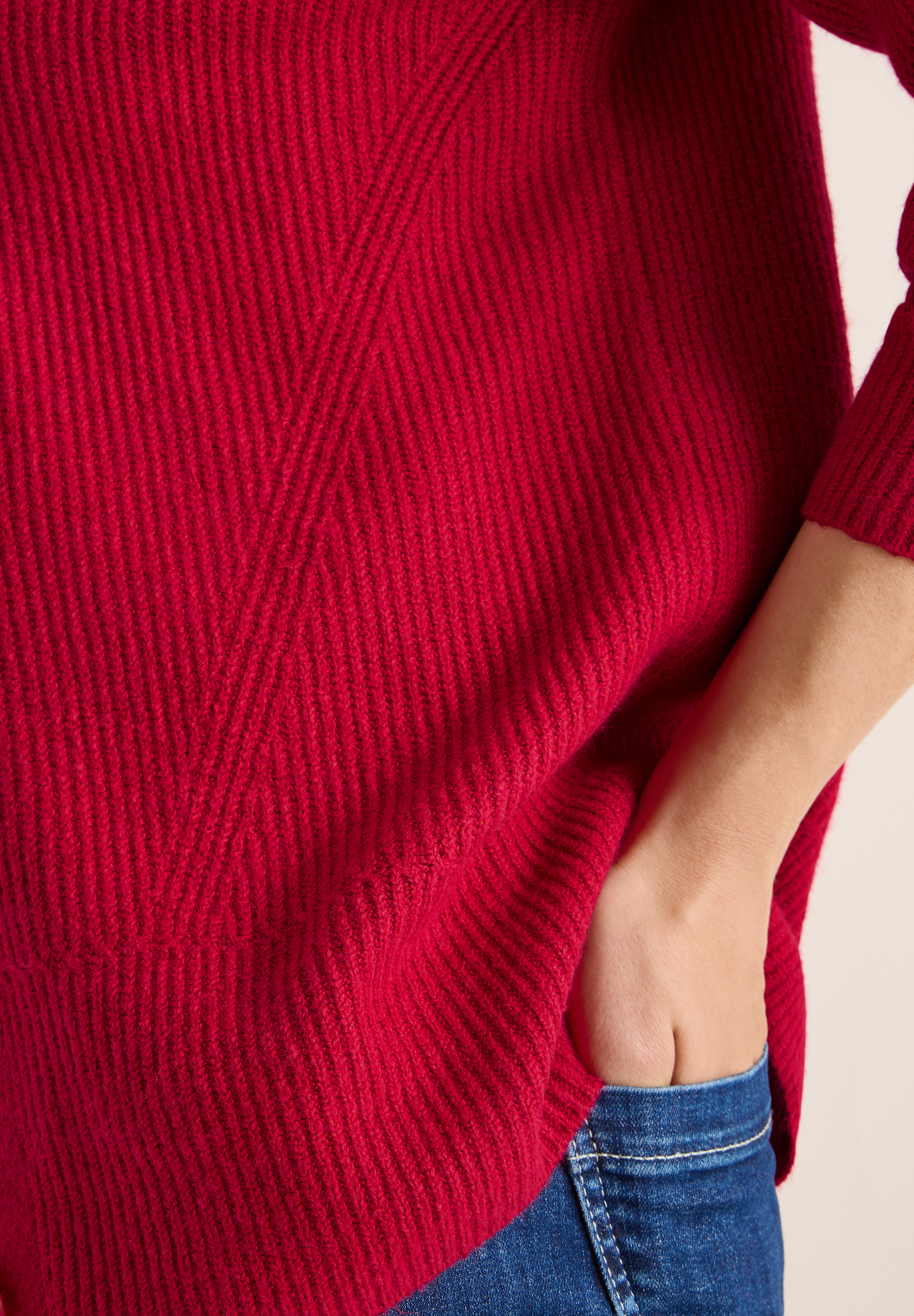 Cardigan mit Strukturdetail