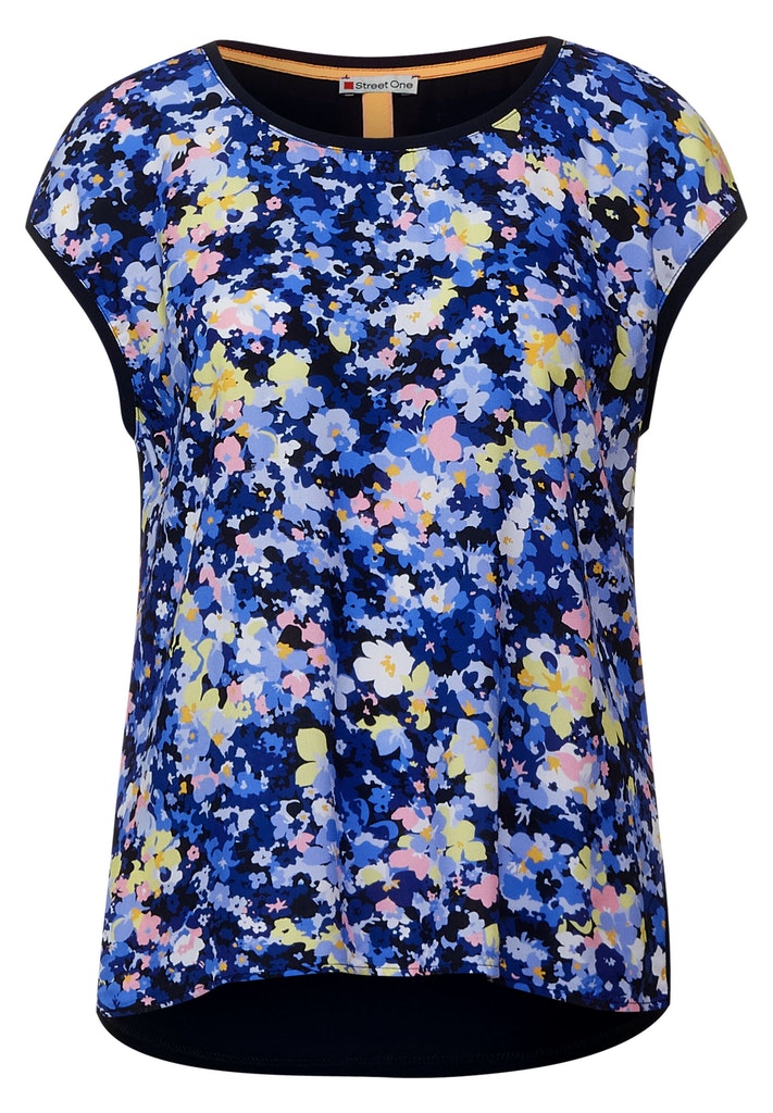 T-Shirt mit Blumen Print